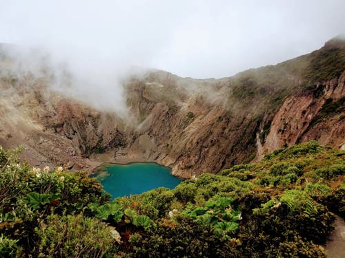 A lake in the mountains in Costa Rica