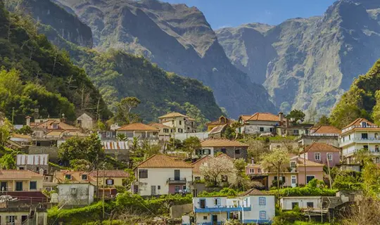 Secluded village buildings, Madeira