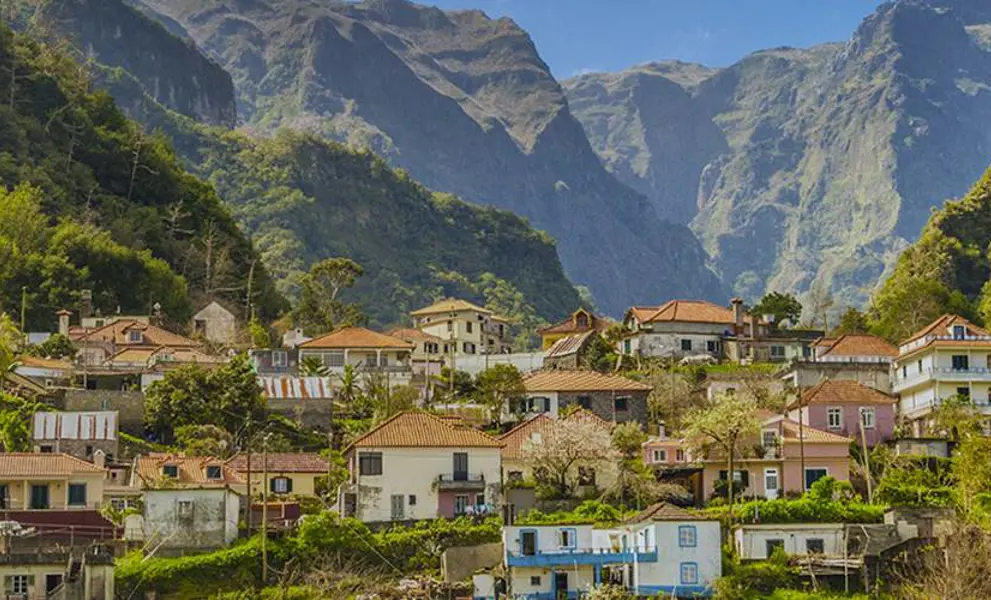 Secluded village buildings, Madeira