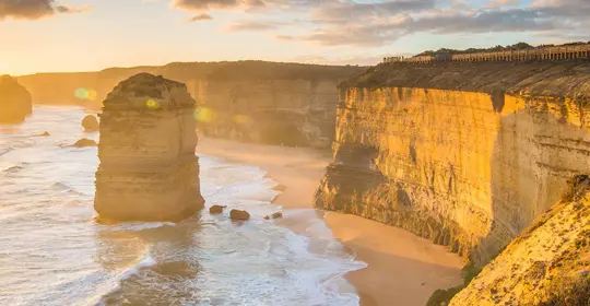 The coast by Australia's Great Ocean Road