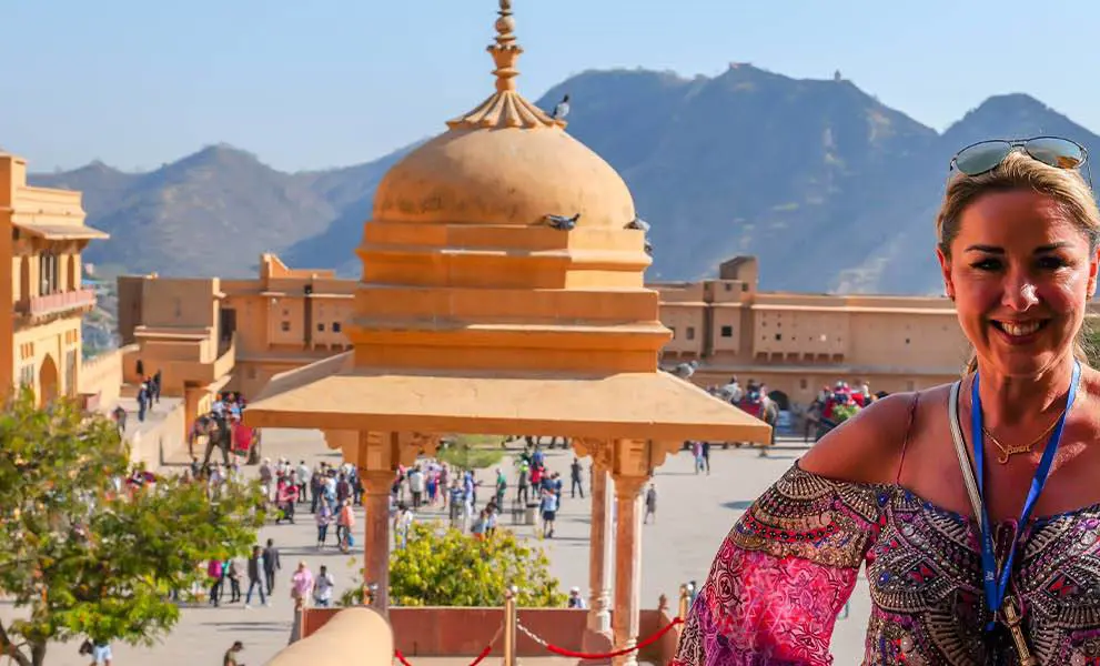 Claire Sweeney in India