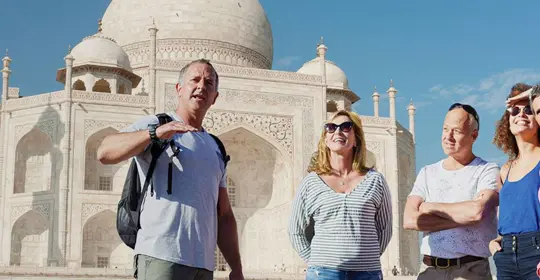 Group at the Taj Mahal, Just You
