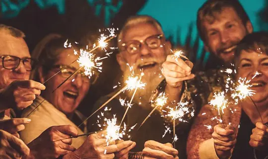 Singles group festive holiday