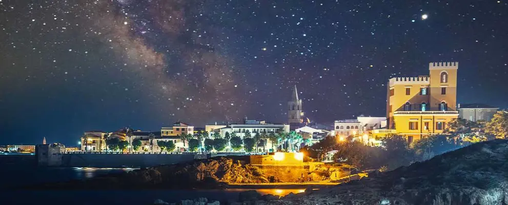 Sardinia at night