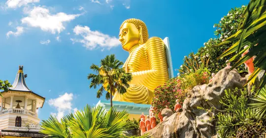 Golden Buddha in Dambulla