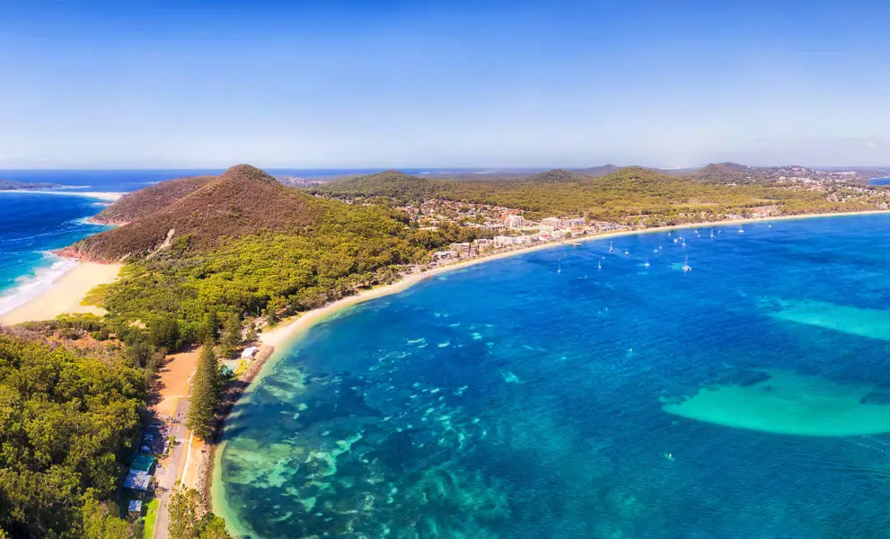 East Coast Australia - a panoramic view of the coast