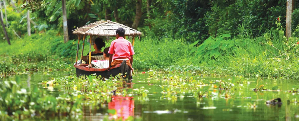 Boat Ride in South india