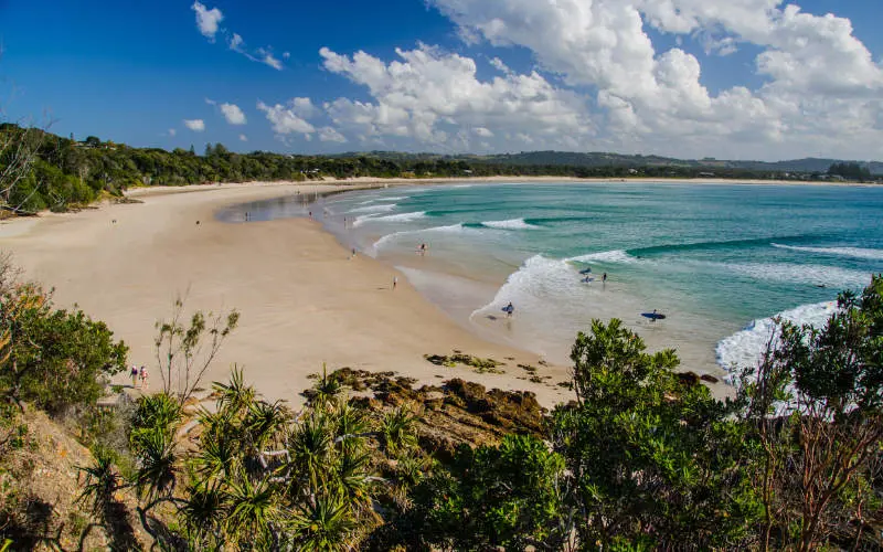A view of Byron bay on a sunny day - East Coast Australia