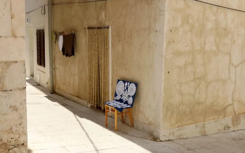 A peaceful street scene in Pag - Croatian islands