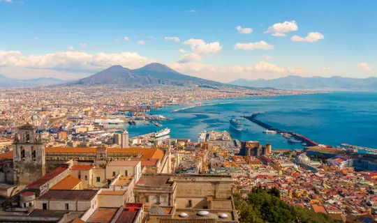 A panoramic view of the Cilento Coast, Italy